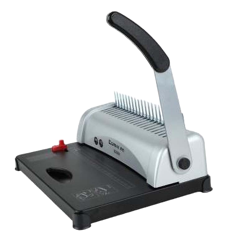 齐心 胶圈装订机 B2988 黑银 一台装