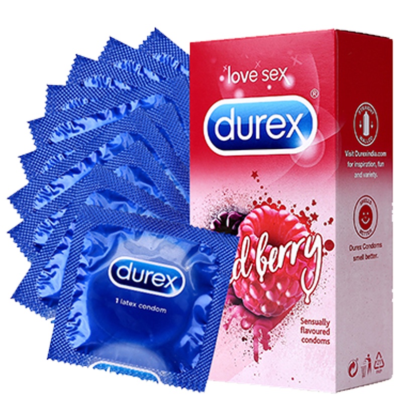 杜蕾斯野莓味安全套 10只装