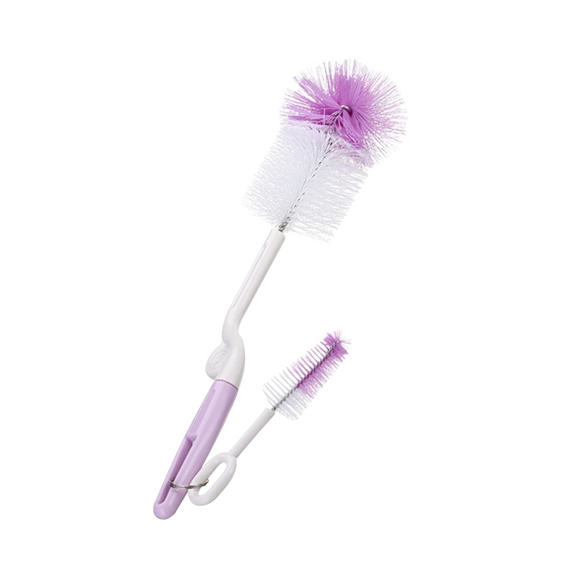 日康奶瓶刷奶嘴刷RK-3501 宝宝奶瓶清洁刷 尼龙旋转奶瓶刷 RK-3501[手柄刷头颜色随机发货哦]