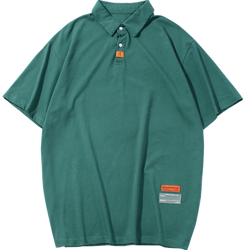 奥朗奴(AOLANGNU)短袖2020夏季新品t恤翻领宽松纯棉polo衫体恤日系男装