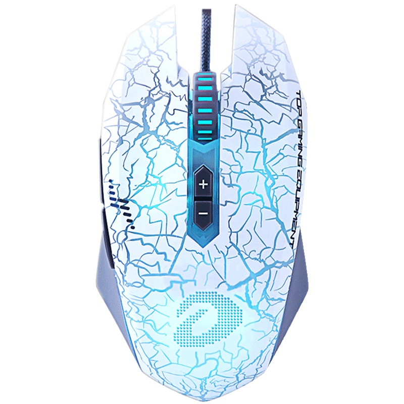 达尔优牧马人2代EM915电竞游戏鼠标有线机械发光lol吃鸡用绝地求生编程宏笔记本台式电脑办公家用商务网吧网咖cf