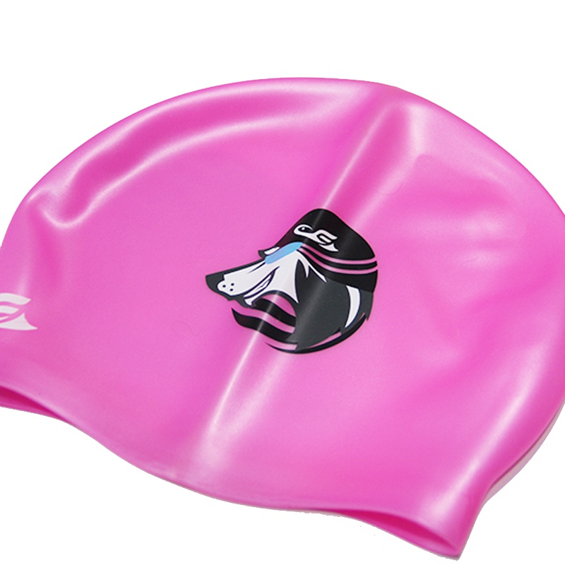 2019艾飞鱼新款硅胶泳帽男女通用卡通印花泳帽