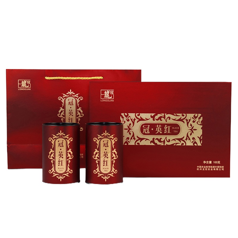 2019年新茶西湖龙冠英德红茶春茶叶广东特产英红红茶茶叶组合装50g*2