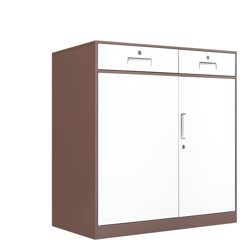 [红心家居]二斗下节文件柜矮柜档案柜书柜铁皮柜带锁资料柜储物柜凭证柜