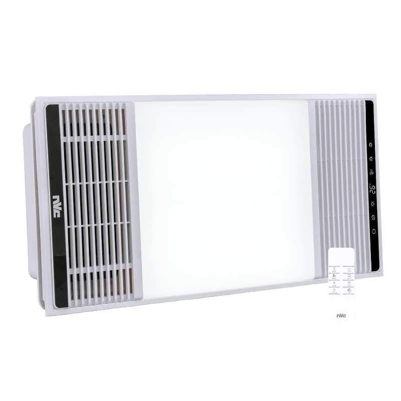 雷士照明(NVC)智能多功能风暖嵌入式浴霸集成吊顶灯大屏LED数显灯暖风模块第四代风暖浴霸2400W大功率 多功能取暖器