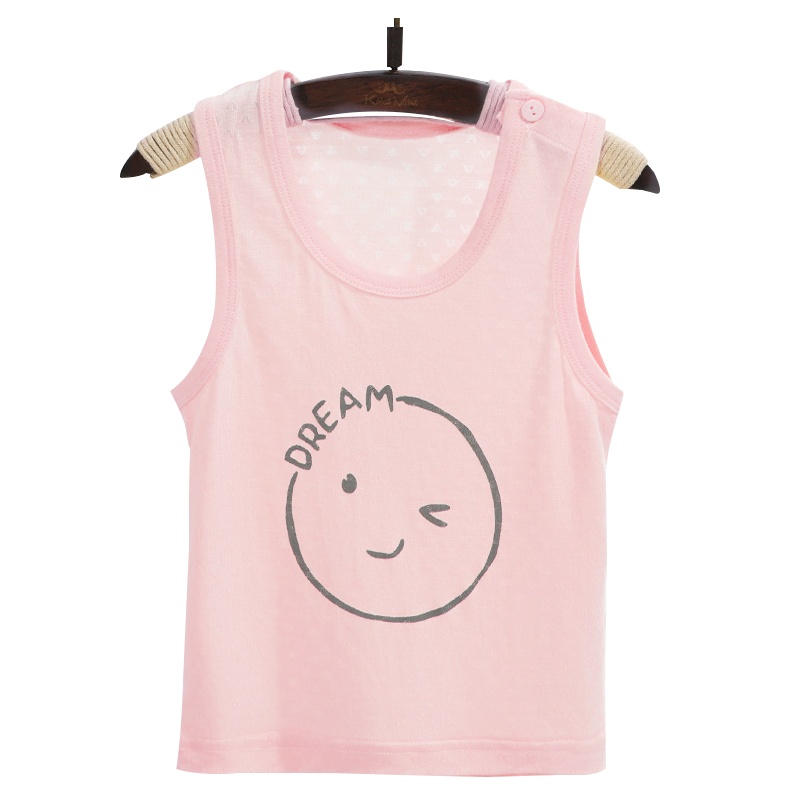 小马波迪婴幼儿小背心夏季纯棉宝宝儿童无袖打底护肚薄款男童女夏