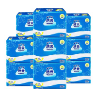 洁云加韧压花方块卫生纸(300张/210*170mm/蓝包装)102401(单包)