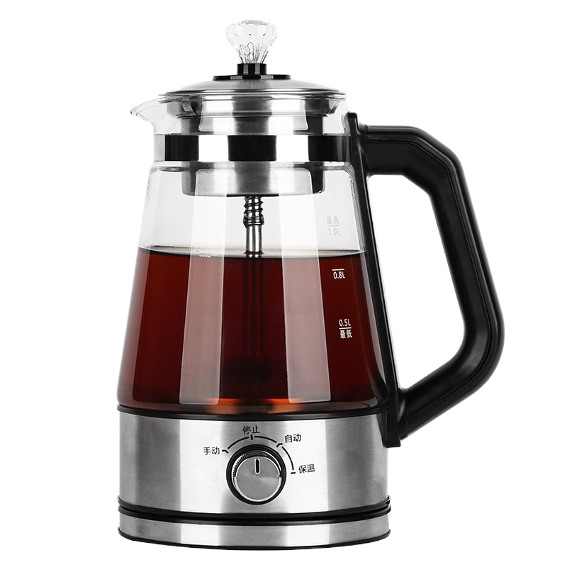 安化黑茶黄金蛋煮茶器黑茶煮茶壶家用全自动蒸汽玻璃电热花茶普洱蒸茶壶 C11安化黑茶[单壶]特价