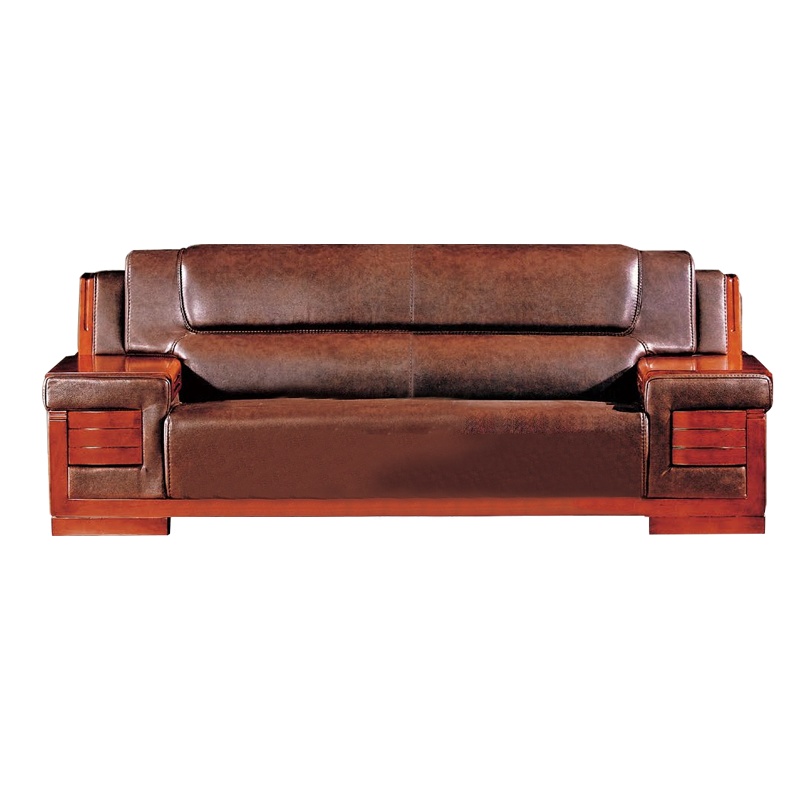 科朔 沙发 办公接待沙发商务沙发 牛皮三人位 XTD9233N