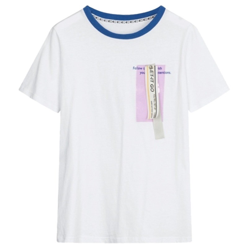 【专柜同款】拉夏贝尔旗下7.MODIFIER2020春季韩版圆领宽松潮流显瘦棉T恤