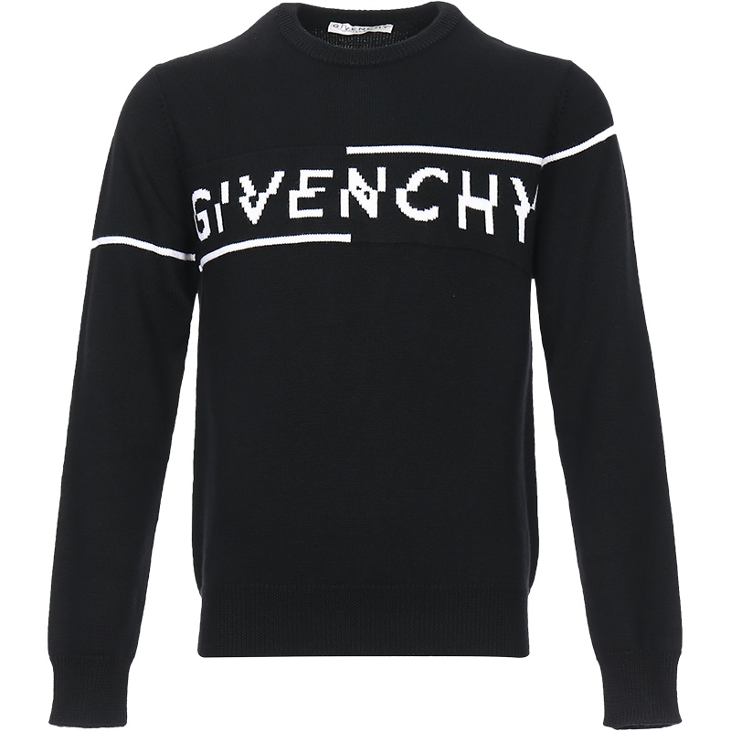 GIVENCHY 纪梵希 男士 羊毛圆领针织衫毛衣 BM90B44Y5D
