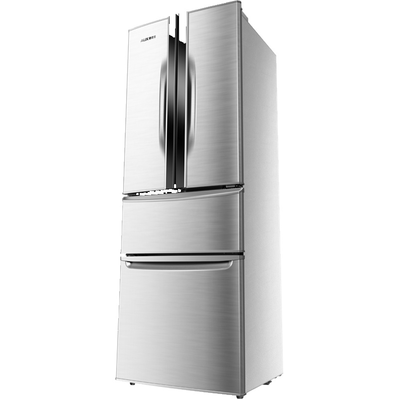 奥克斯(AUX)冰箱家用四开门节能对开三门大容量超薄法式电冰箱_278升法式四门冰箱-金色