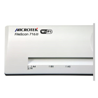 中晶(MICROTEK)FileScan 716W A4便携式扫描仪 内置WiFi无线传输模块 白色