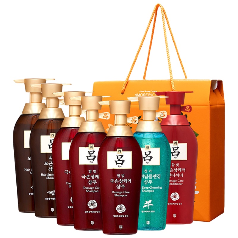 Ryo吕 洗护套盒7瓶套装(红洗*3+红护*1+棕洗*2+绿洗*1) 400ml/瓶 洗护套装