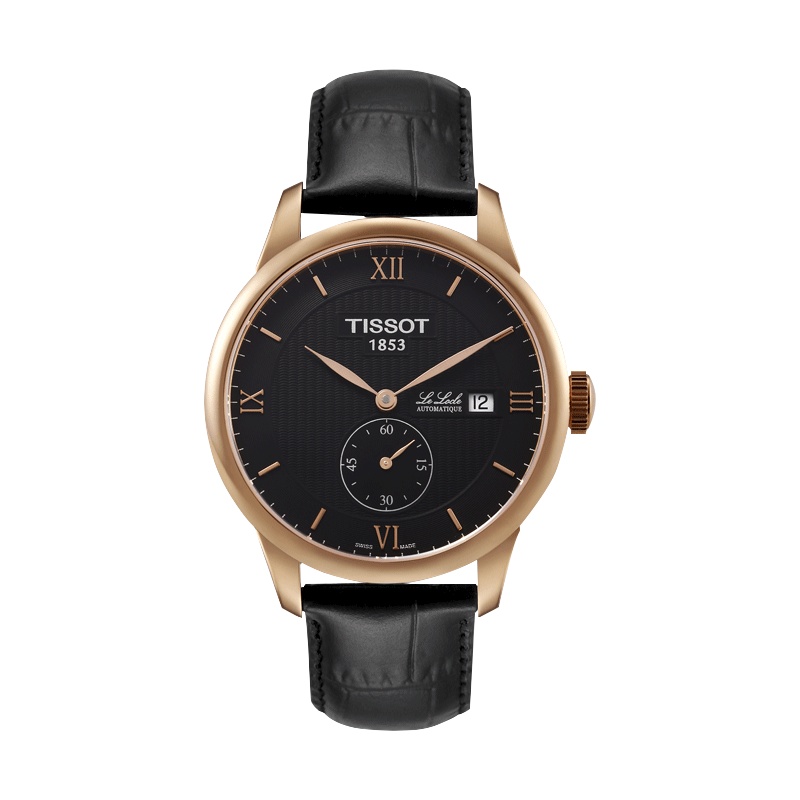 [送礼优选]天梭(TISSOT)瑞士手表 经典复古商务雅致 力洛克系列皮带男士机械表T006.428.36.058.01