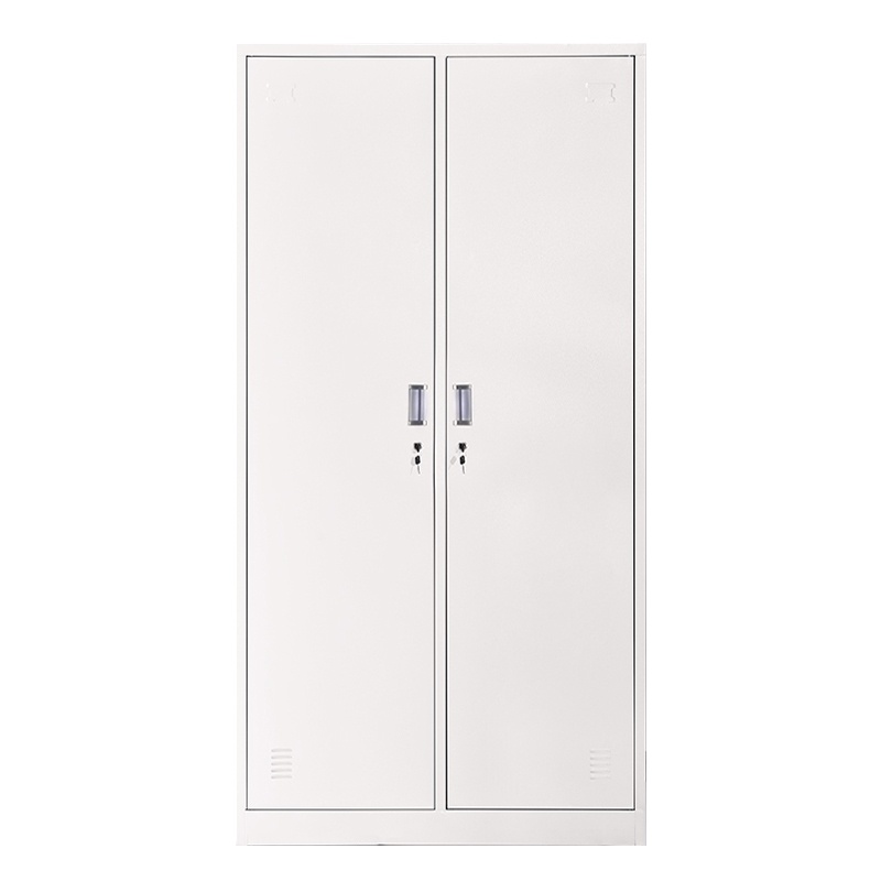 正斌加厚二门钢制更衣柜员工柜铁皮职工储物柜带锁存包柜鞋柜多门柜子二门钢制更衣柜