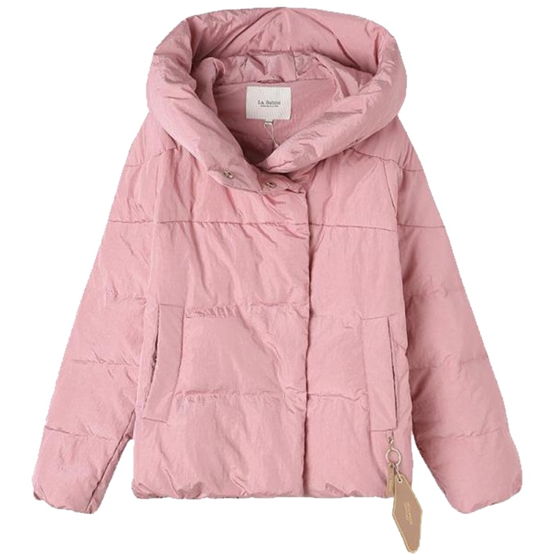 拉贝缇羽绒服女短款拉夏贝尔2019新款冬季黑色韩版时尚面包服外套60007106