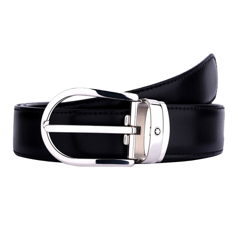 万宝龙(Montblanc) 男士经典系列椭圆形针扣皮带/腰带 38157/128135