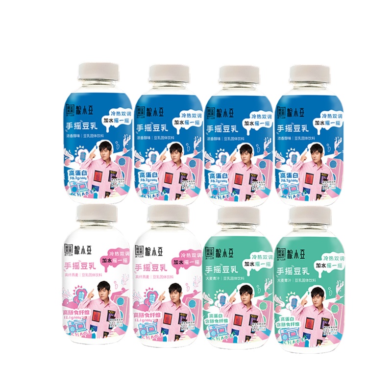 周杰伦明星款粮全其美粮小豆手摇豆乳饮料高蛋白饮品送礼盒