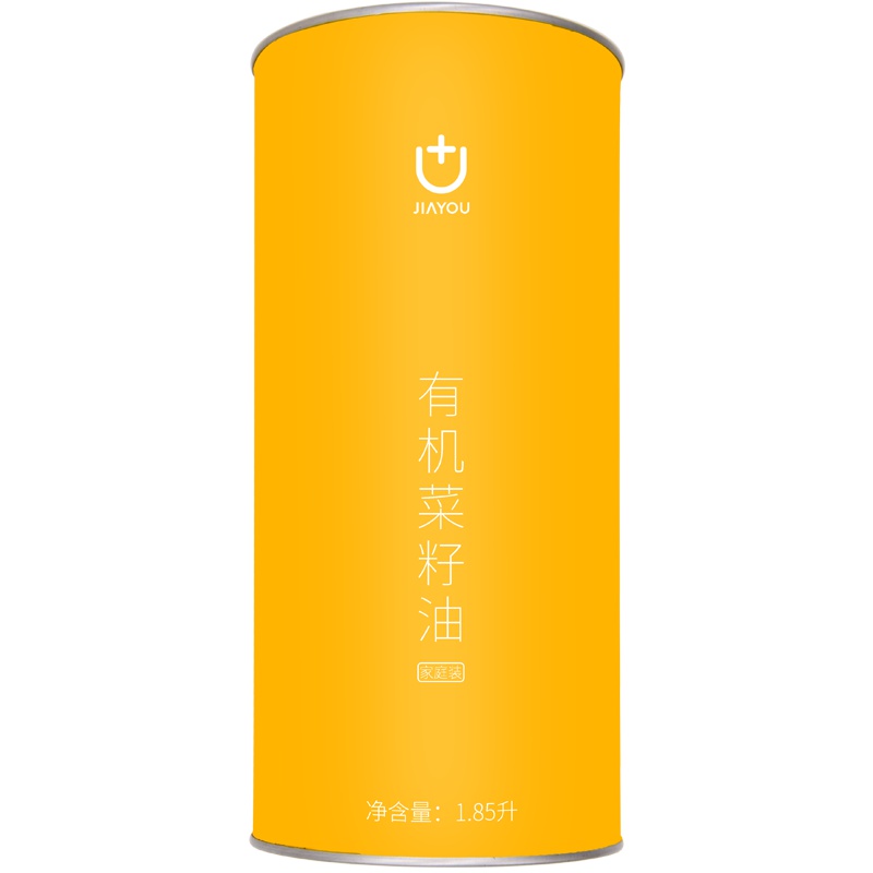 佳油青香有机菜籽油家庭装1.85L/罐