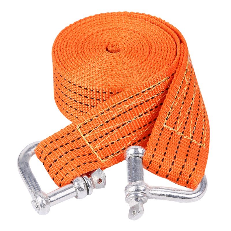 趣行 汽车拖车绳4米 拖车带越野牵引绳强力拉绳救援应急拉车绳子捆绑带单层