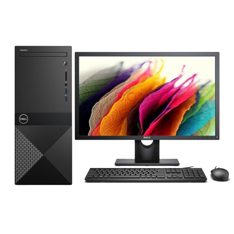 戴尔(DELL)成就3888 19.5英寸屏 商用台式机电脑整机全套 定制(i5-10400 16GB内存 1TB+128GB 集显 无光驱 Win10)商业办公