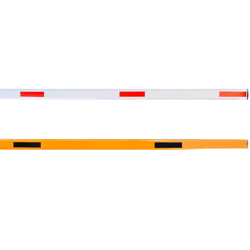 齐鲁安然 道闸杆停车场八角杆拦车杆铝合金直杆栅栏杆小区门卫起落杆3米4米伸缩杆 直杆 红白 3米