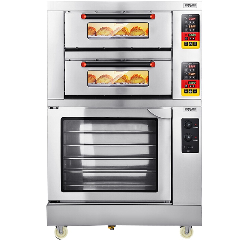 德玛仕(DEMASHI)组合烤箱 电烤箱连发酵箱 上烤下发醒烤炉 DKL-102Z-5FJ二层二盘烤箱+五盘发酵箱