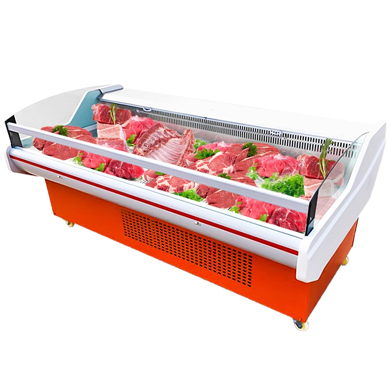 希冷(XILEN)鲜肉柜 商用展示柜猪肉冷藏保鲜柜熟食柜冰箱超市生鲜牛羊肉冷鲜柜冷柜 风冷2.5米