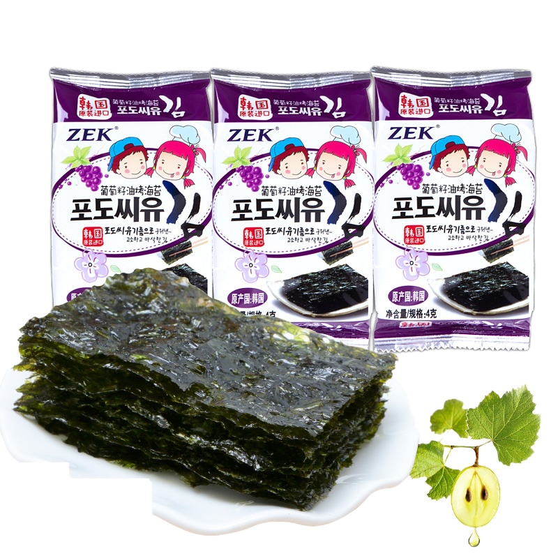 ZEK葡萄籽油烤海苔12g