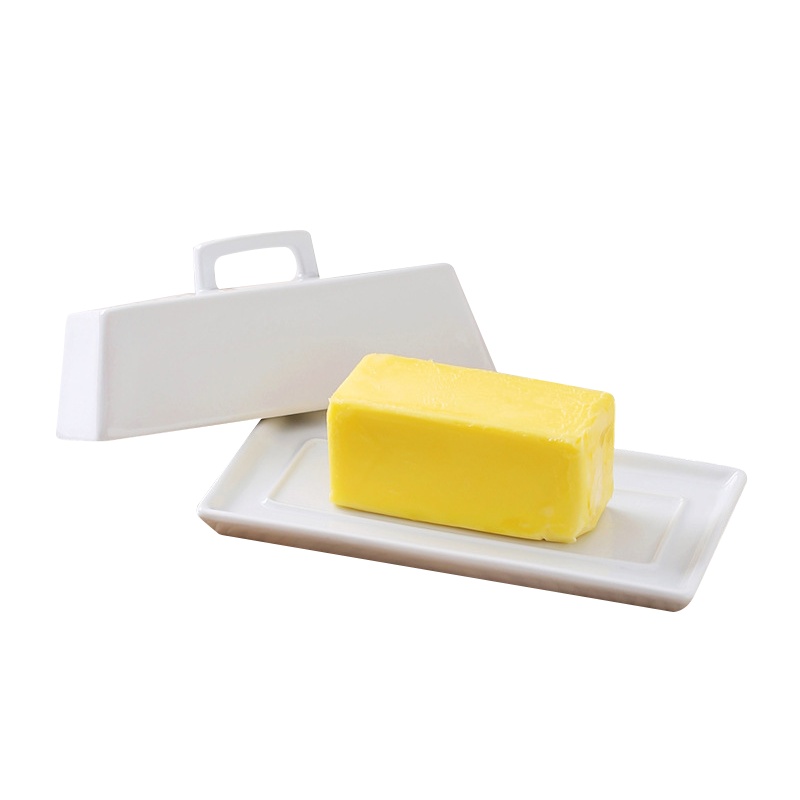 是尚 陶瓷牛油碟 蛋糕碟 点心带盖套装