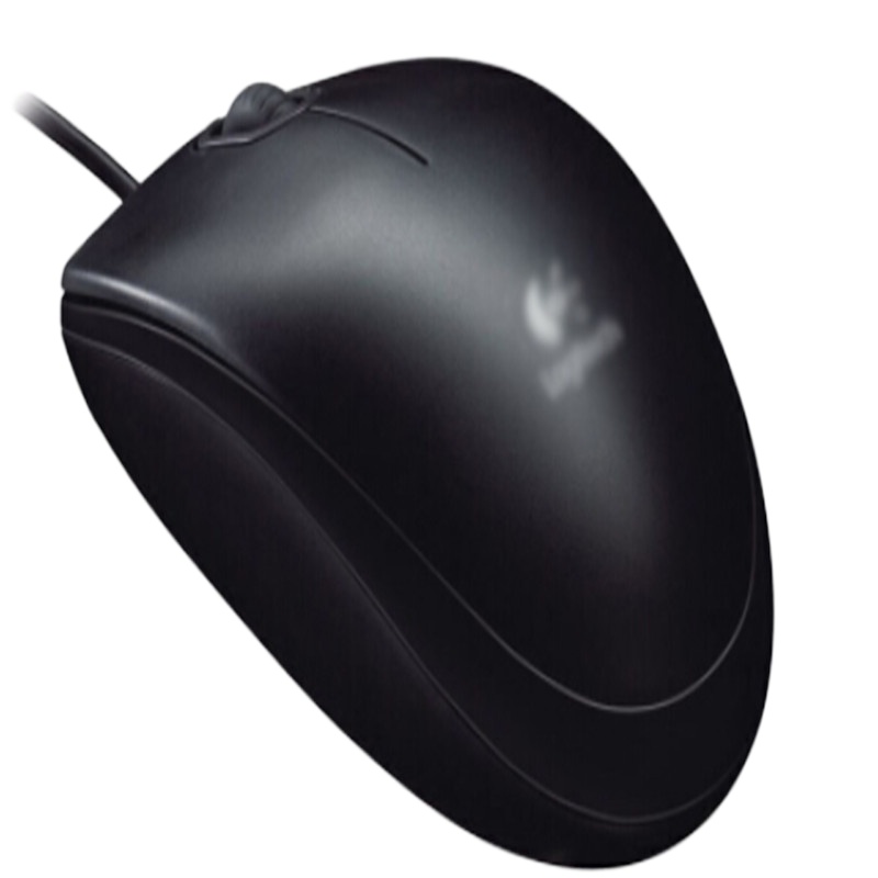 罗技(Logitech)M100R有线鼠标办公鼠标右手鼠标黑色