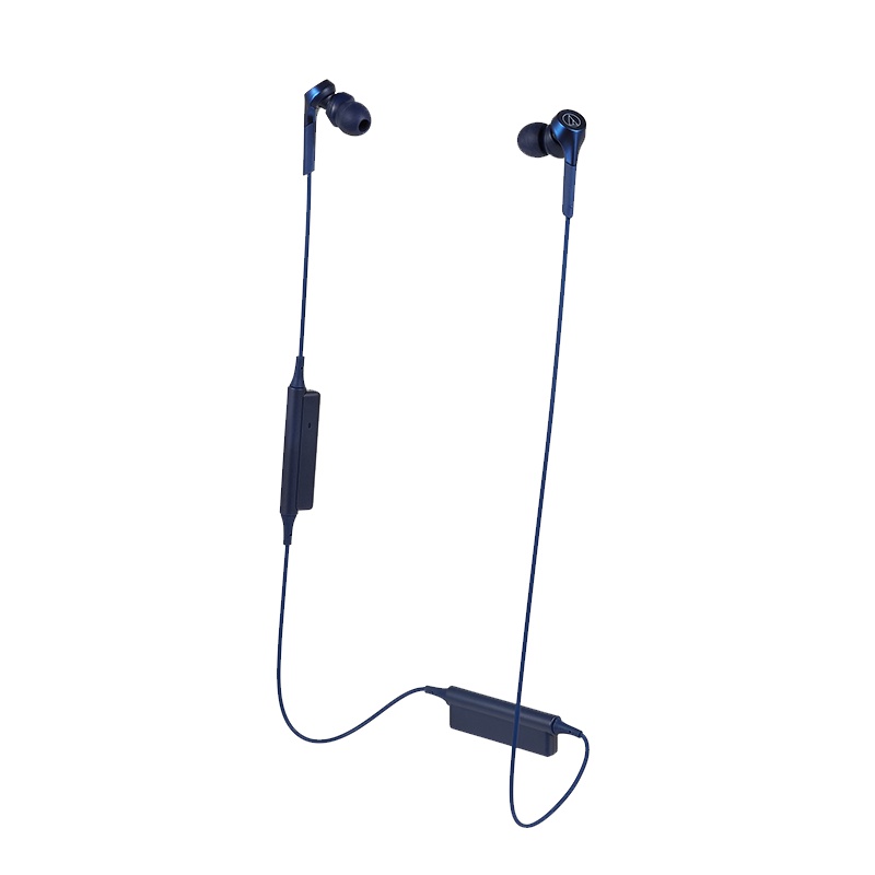 铁三角(audio-technica)ATH-CKS550XBT (蓝色)重低音蓝牙入耳式运动耳机