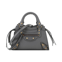 巴黎世家 BALENCIAGA 女士牛皮Neo Classic手提单肩斜挎包机车包迷你款 638524 15Y41