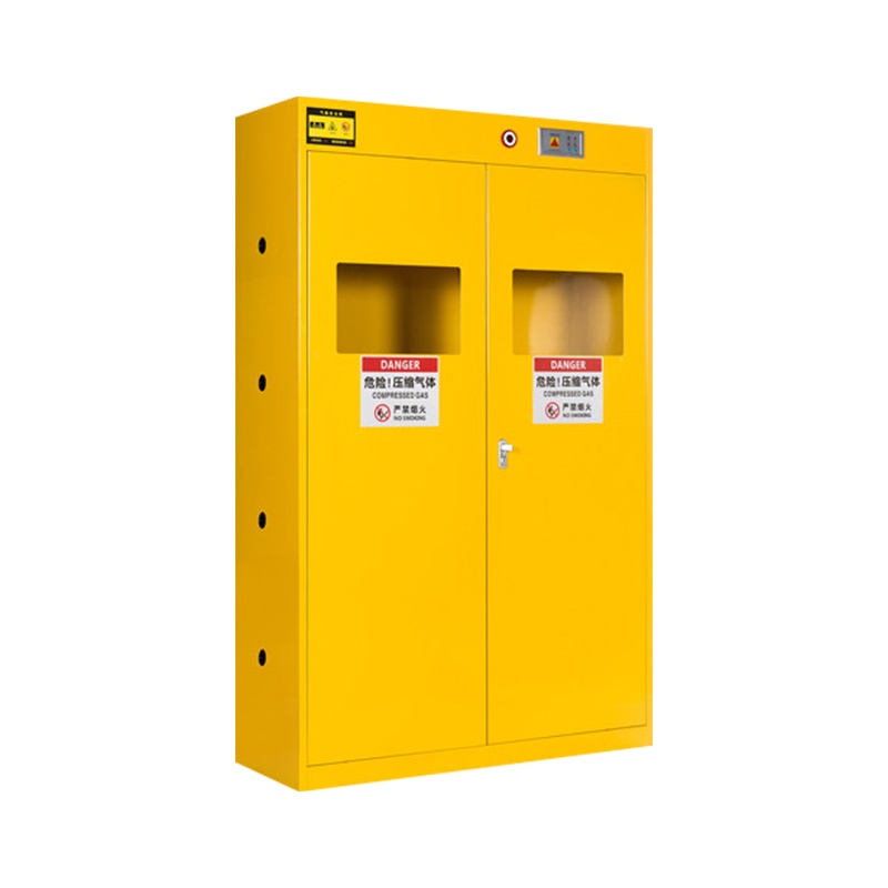 振奥 智能报警气瓶柜煤气瓶防爆防泄漏安全柜 三瓶二代报警器灰白色/黄色可选