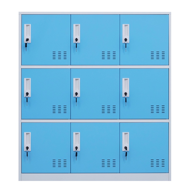 永格办公柜小九门多色更衣柜存包柜鞋柜小矮柜碗柜拆装