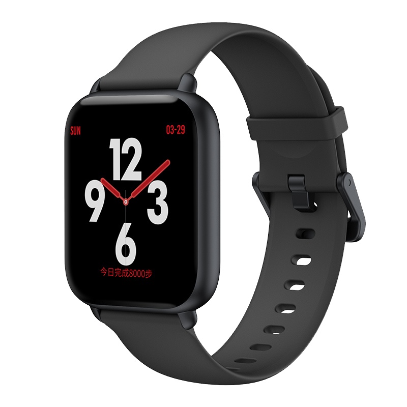 智能运动手表男防水多功能运动测血压心率手机成人运动手环女R1 i watch4适用苹果三星安卓oppo华为手机R1黑色