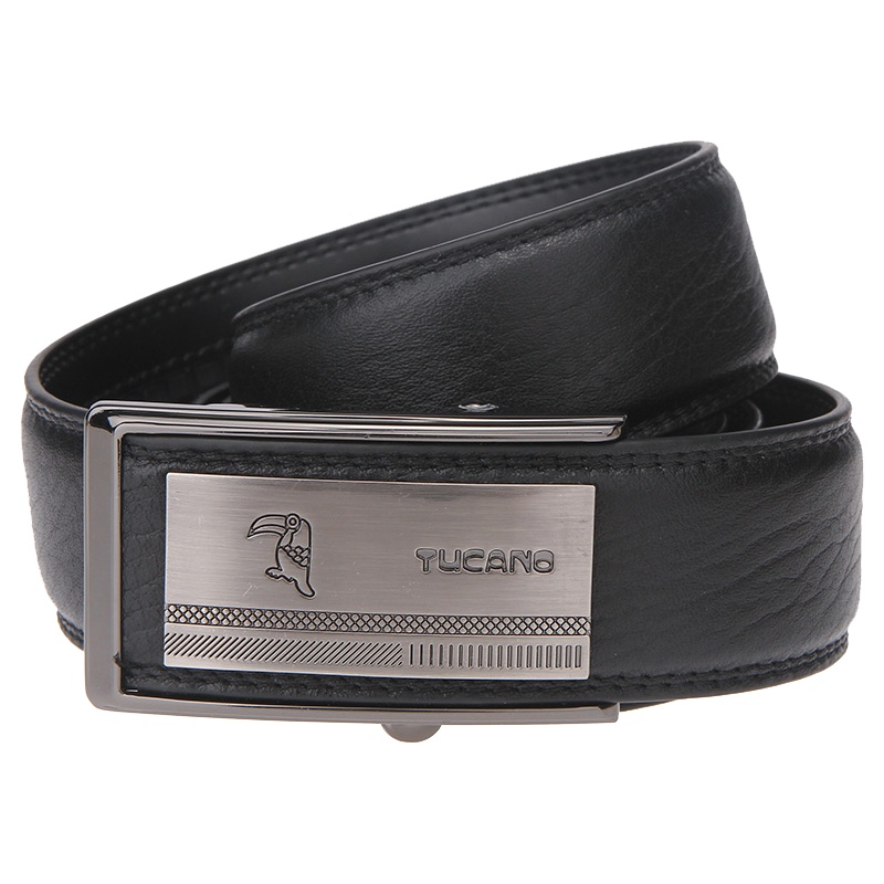 啄木鸟（TUCANO）男士皮带头层牛皮商务系列内嵌式自动扣牛皮腰带 TDE0191-15B0