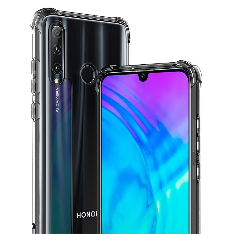 ESCASE 荣耀20i手机壳保护套 全包气囊防摔壳男女通用TPU(有吊绳孔)ES-iP9系列 升级版透白