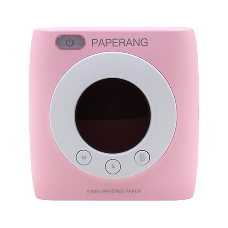 喵喵机二代P2S迷你错题打印机学生学霸拍错题试卷整理考研抄题神器家用口袋照片蓝牙连接热敏打印机 粉色[带时钟功能]