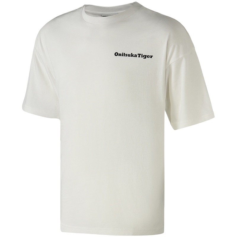 【自营】ASICS男短袖T恤印花LOGO运动休闲服装2183A075-100