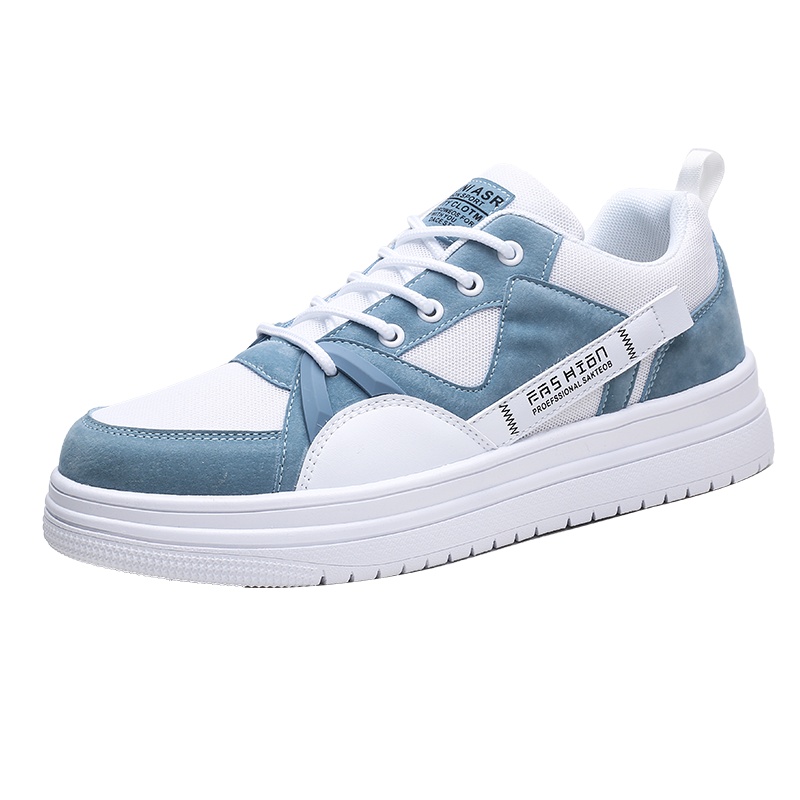 白渠2021新款夏季潮流百搭运动休闲小白板鞋青少年增高透气潮鞋休闲鞋男QD.Z623