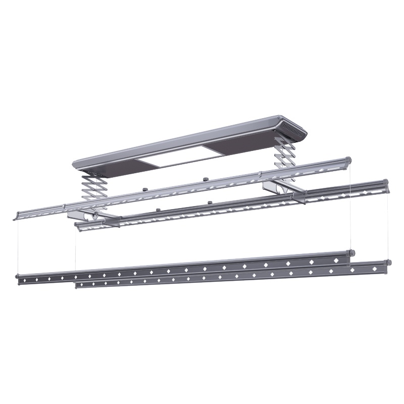 顶固(Topstrong)家用智能晾衣架C33-1-H1224 复式四杆太空灰