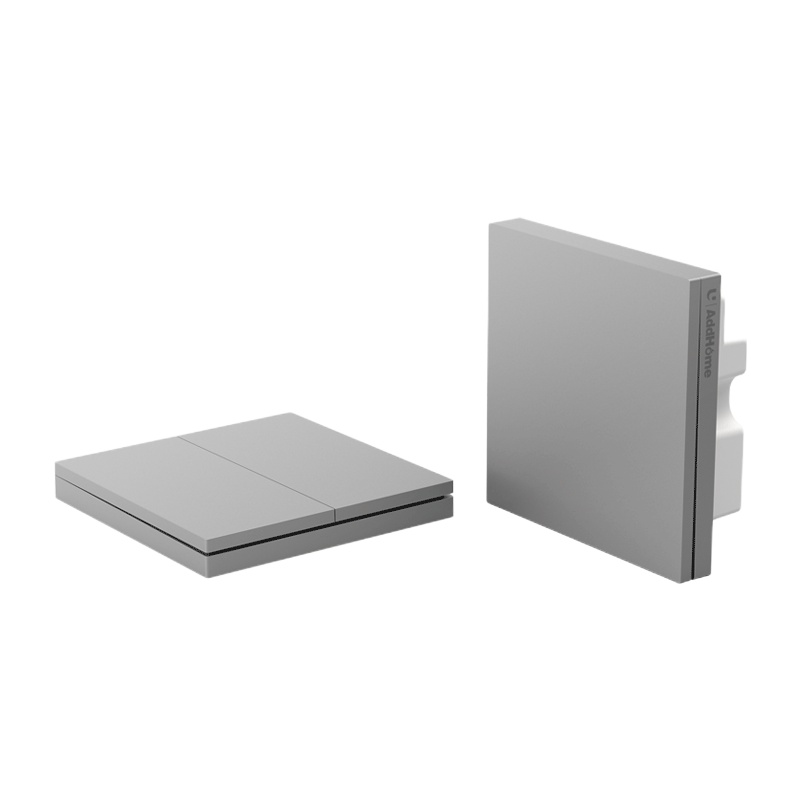 优点智能蓝牙Mesh开关面板语音远程控制无线遥控蓝牙网关联动灯光控制单控 香槟金 三开开关