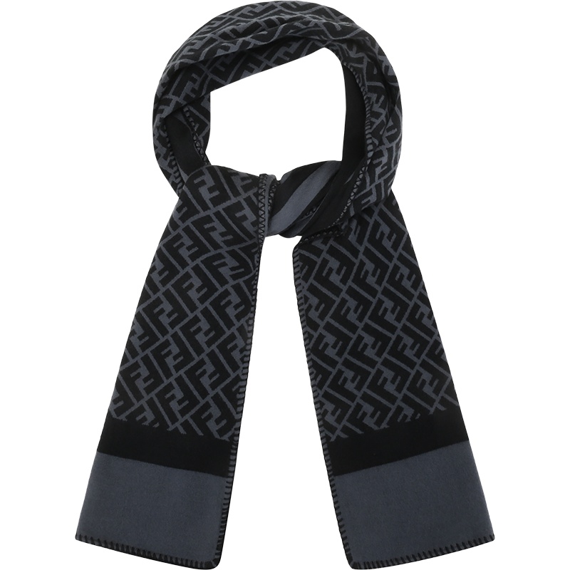 FENDI 男士 羊毛长方形围巾FXS124 AFH8