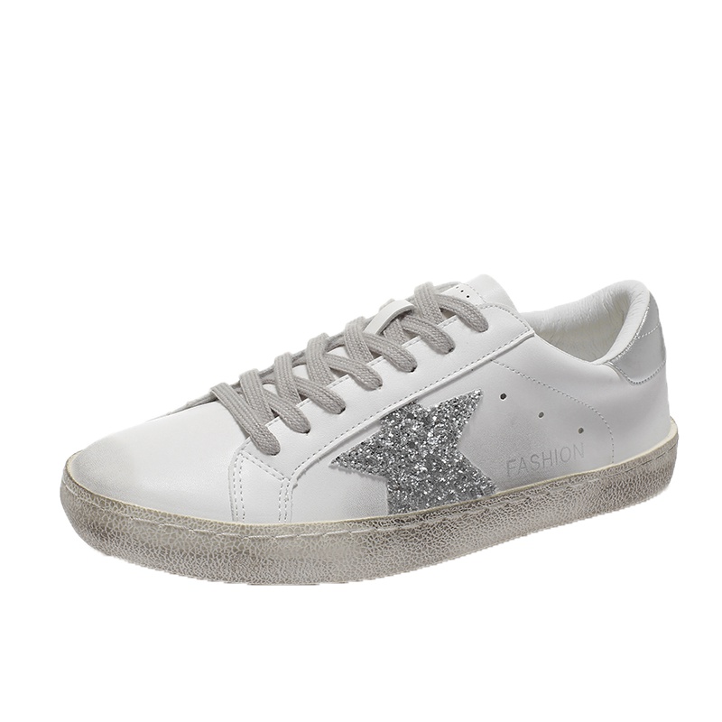 朴尼斯(Pounise)2019年春季女士脏脏鞋平底舒适系带休闲鞋 ZZ59-A125