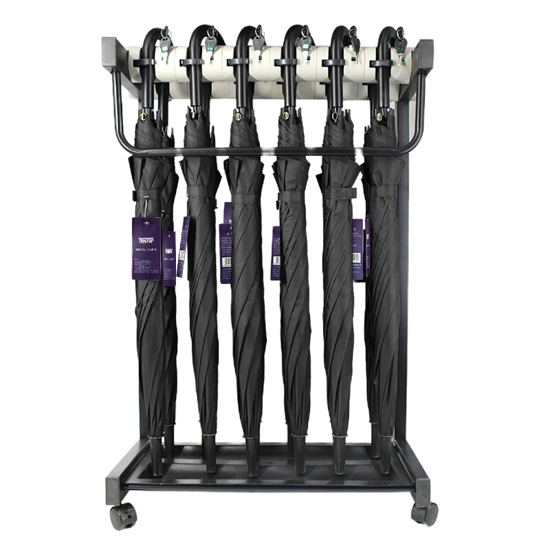 (TRNFA)-信发12头带锁雨伞架+雨伞