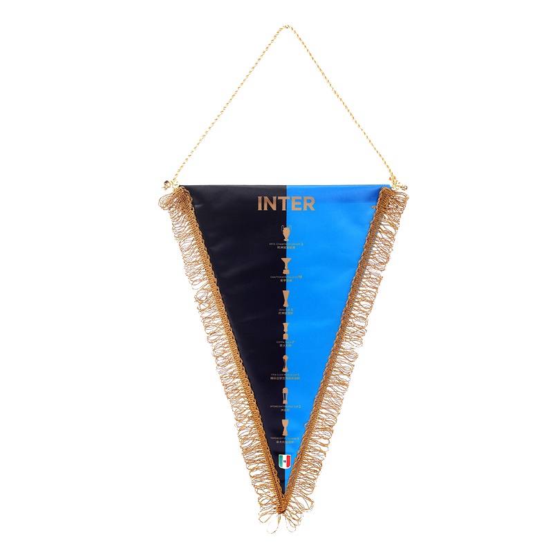 国际米兰俱乐部官方新品三角荣誉队旗