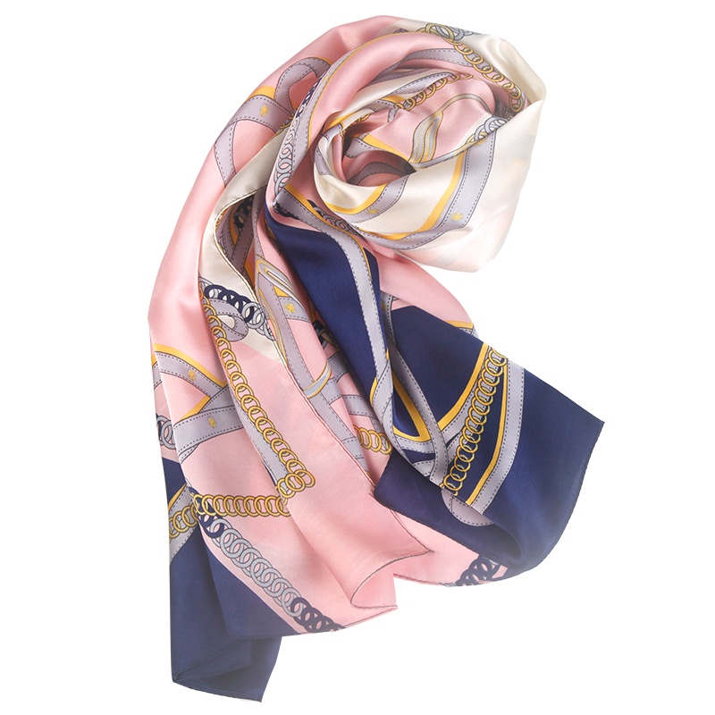 上海故事真丝围巾女春秋款百搭薄桑蚕丝丝巾秋季旗袍外搭披肩