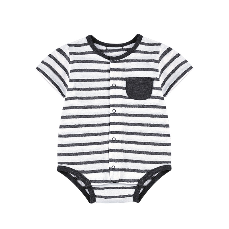 angeeb宝贝心语 夏季婴儿包屁衣宝宝连体衣半袖爬服